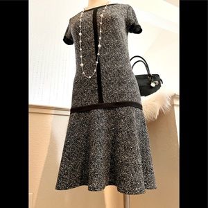EUC S Elegant Black White Dress